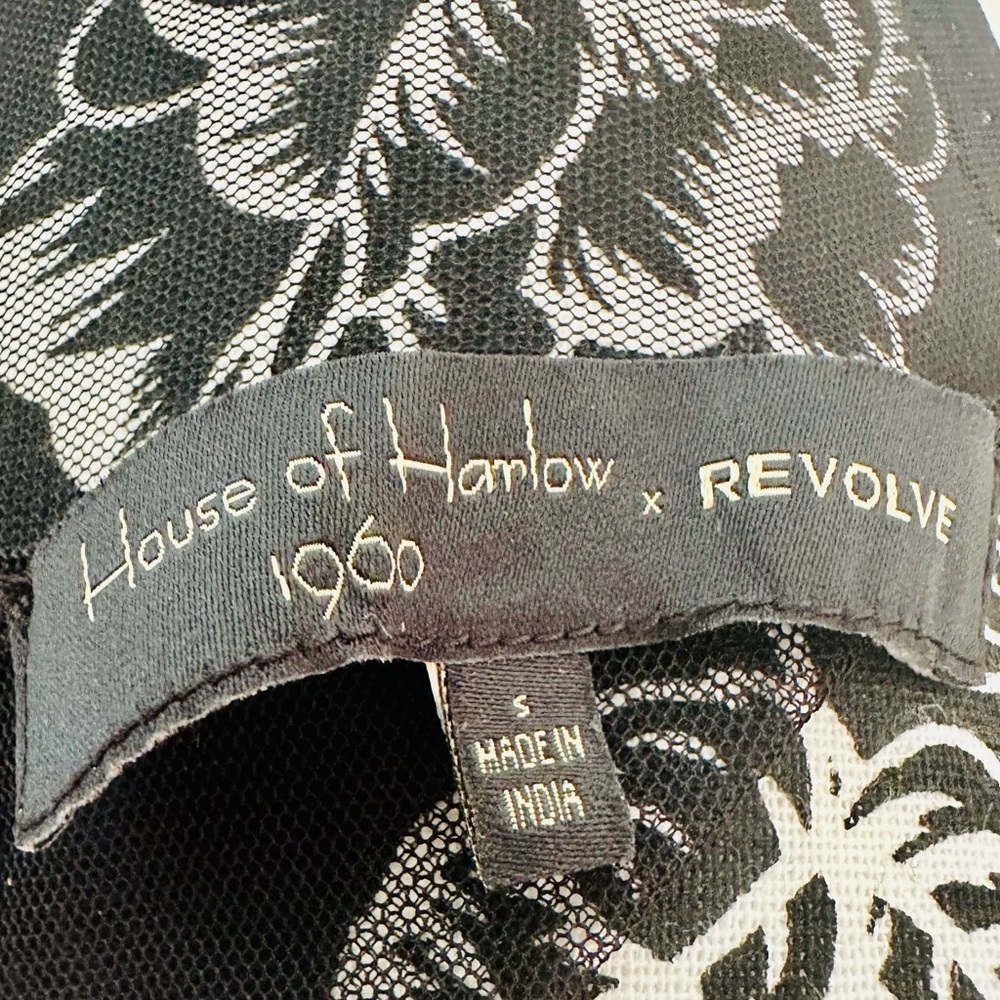 House of Harlow x Revolve embroidered sheer crop top - Picture 10 of 10